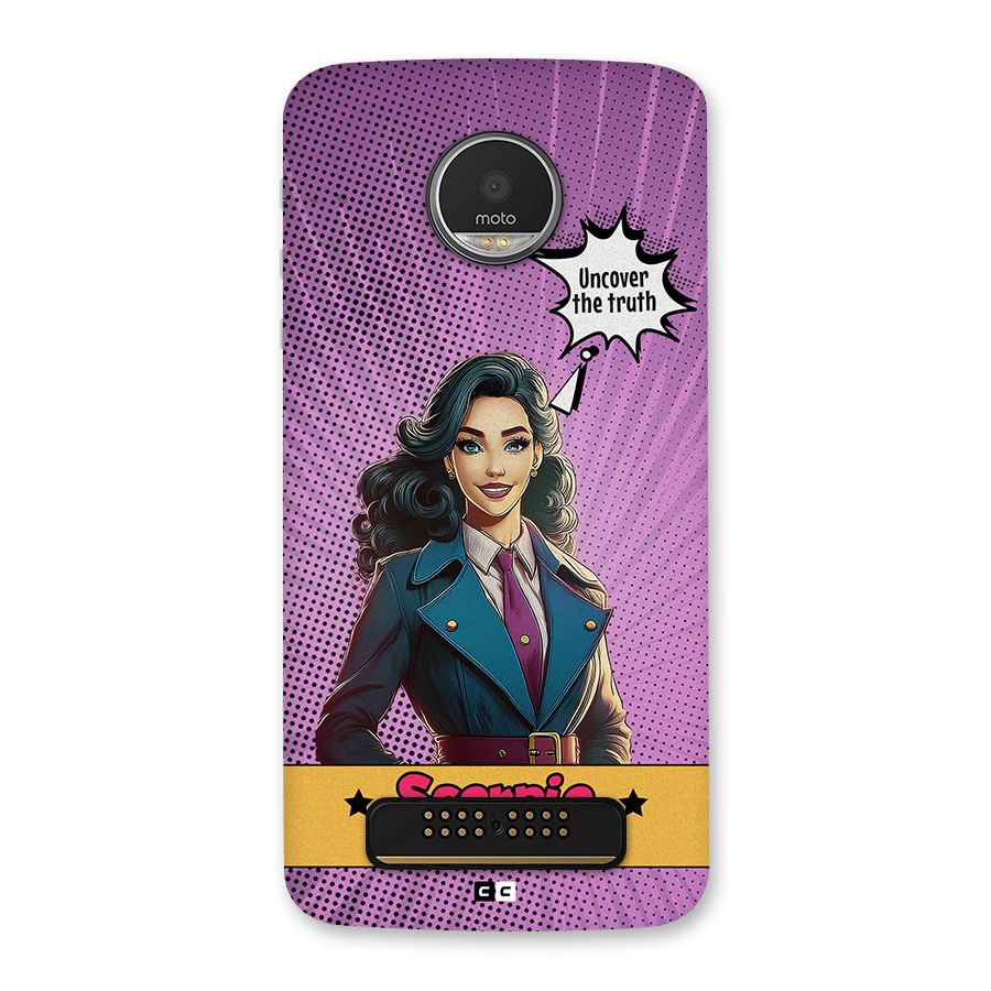 Scorpio Mystery Back Case for Moto Z Play