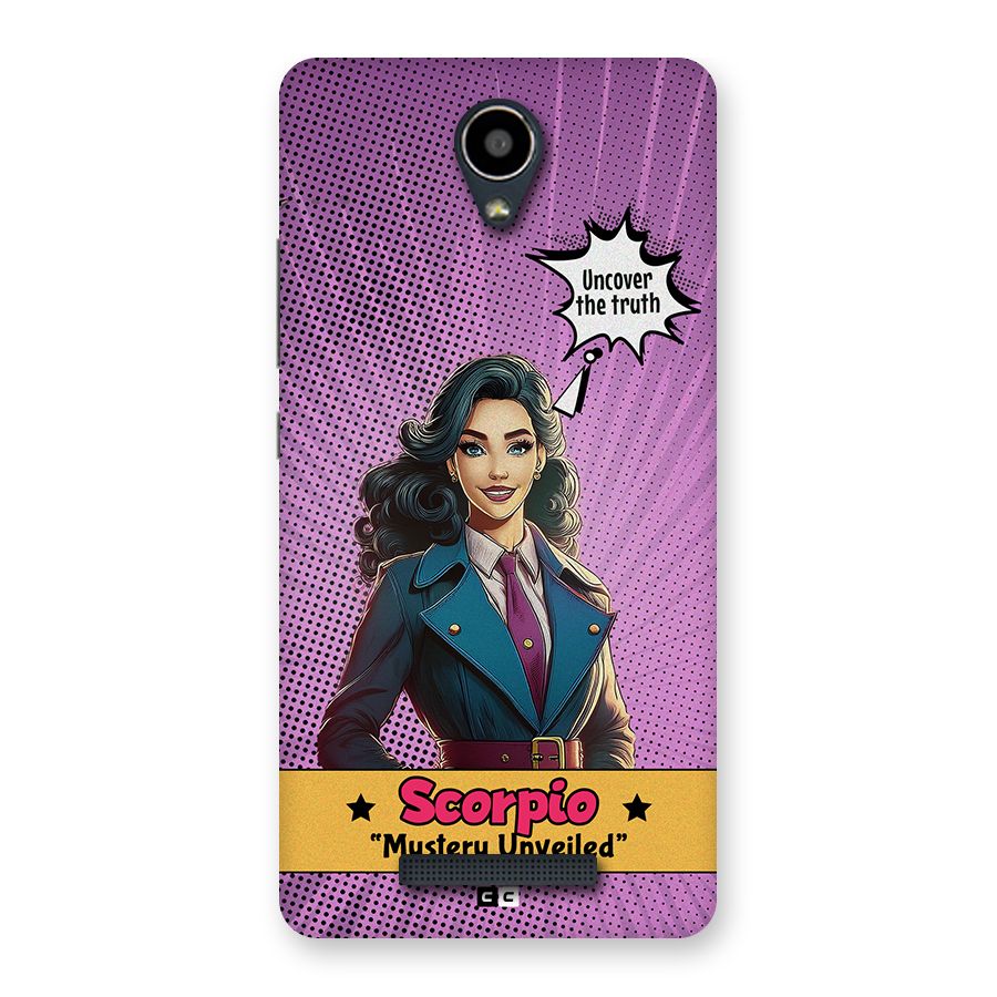 Scorpio Mystery Back Case for Redmi Note 2