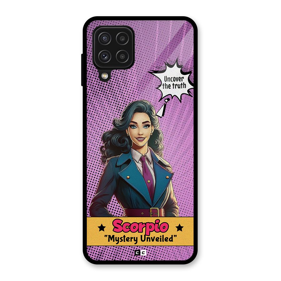 Scorpio Mystery Glass Back Case for Galaxy A22 4G