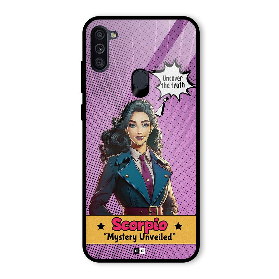 Scorpio Mystery Glass Back Case for Galaxy M11