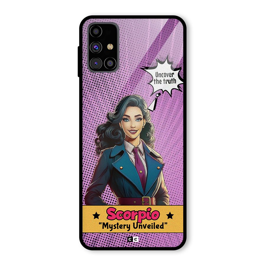 Scorpio Mystery Glass Back Case for Galaxy M31s