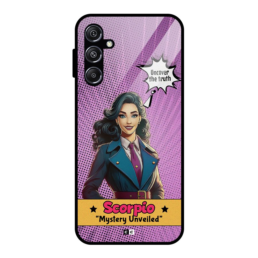 Scorpio Mystery Glass Back Case for Galaxy M34 5G