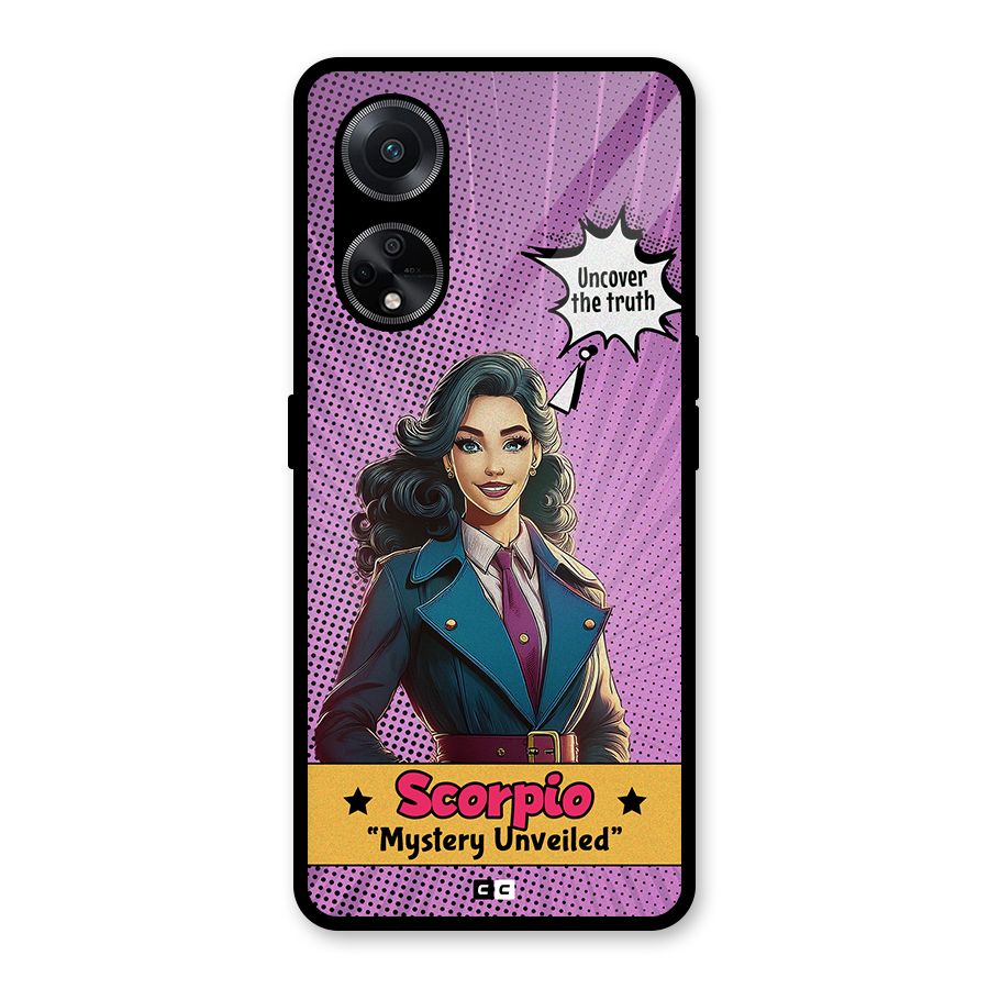 Scorpio Mystery Glass Back Case for Oppo F23