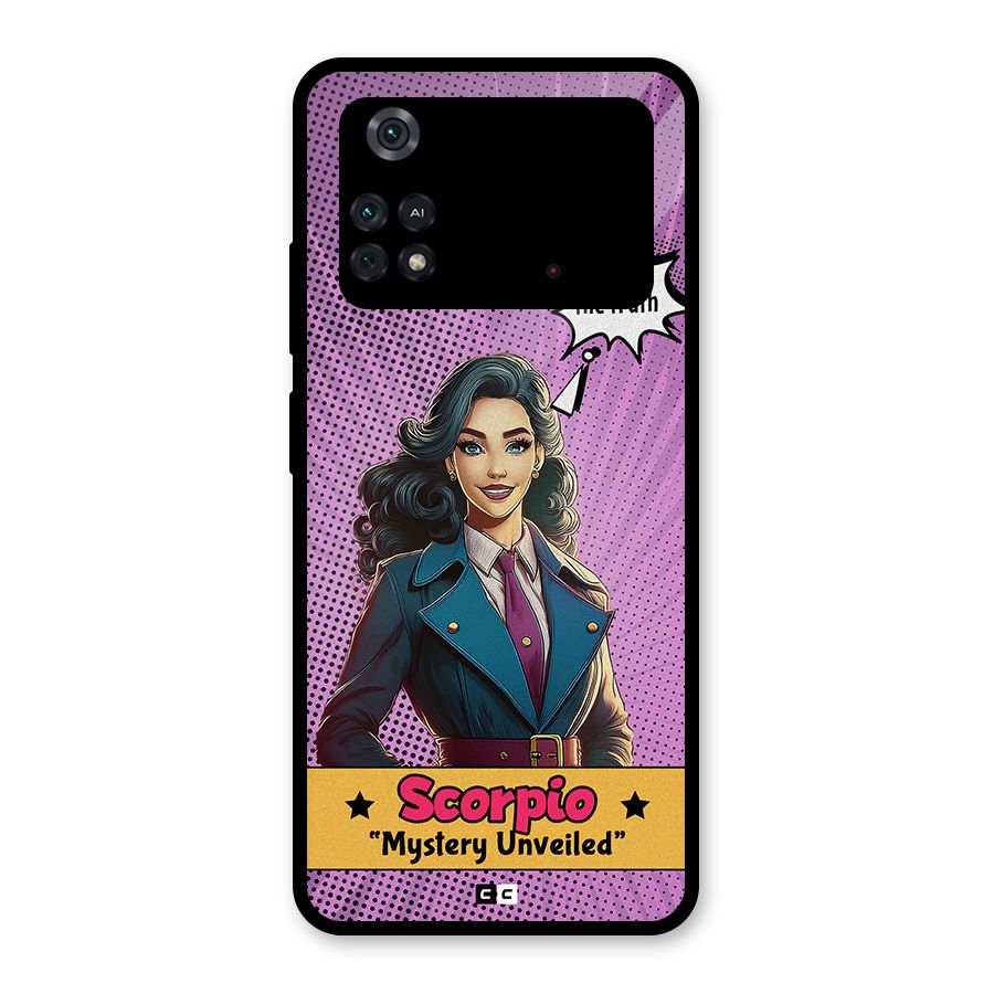 Scorpio Mystery Glass Back Case for Poco M4 Pro 4G