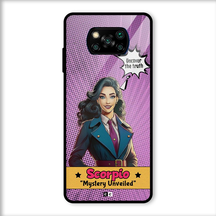 Scorpio Mystery Glass Back Case for Poco X3