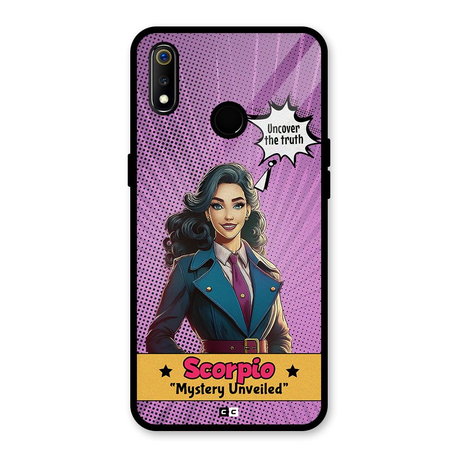 Scorpio Mystery Glass Back Case for Realme 3i