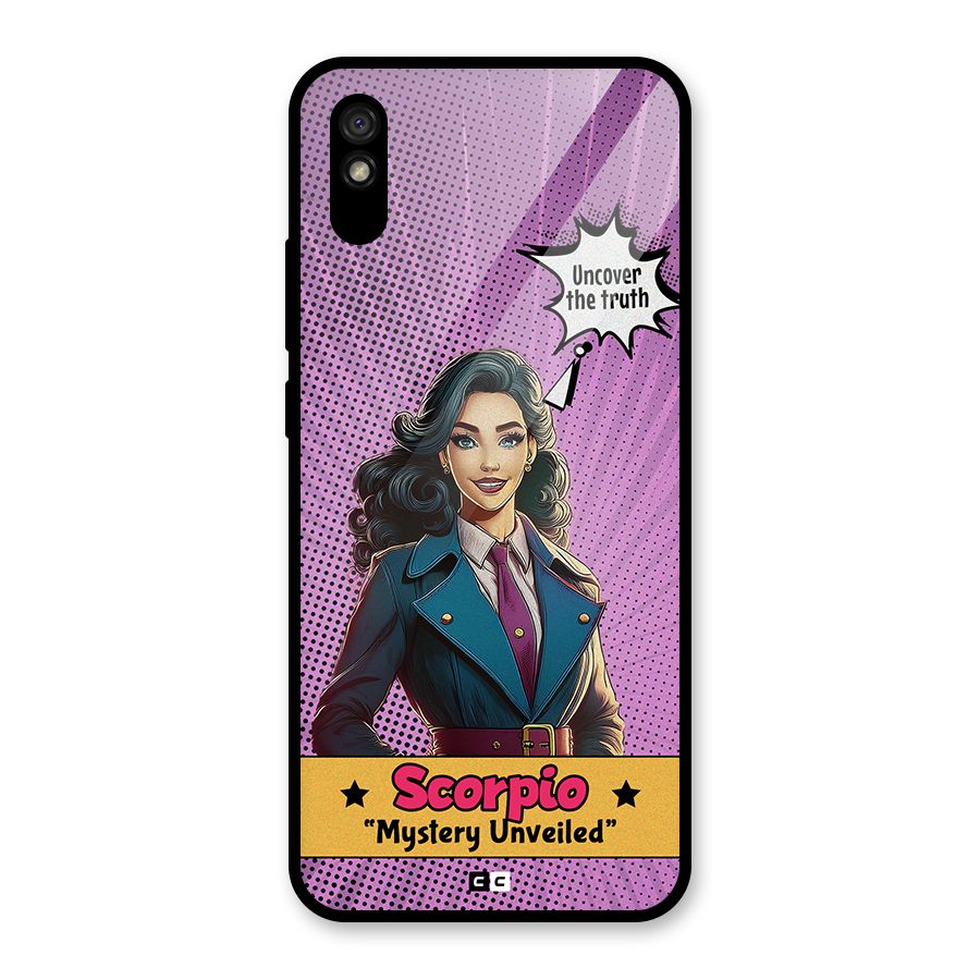 Scorpio Mystery Glass Back Case for Redmi 9A