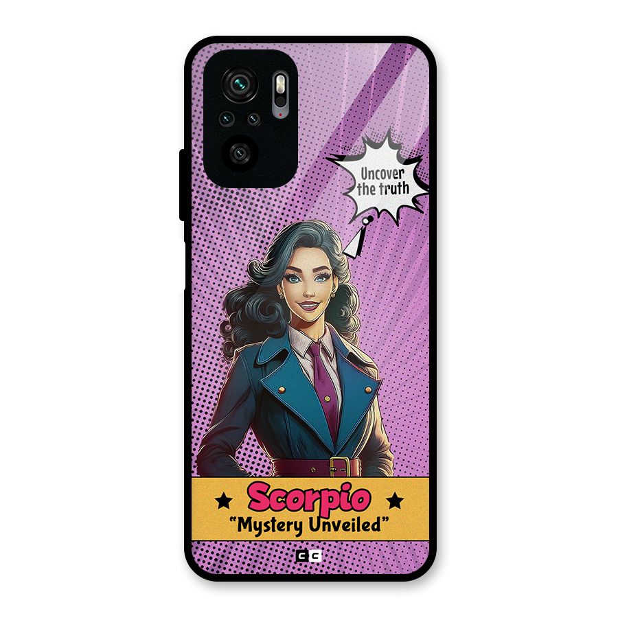 Scorpio Mystery Glass Back Case for Redmi Note 10S