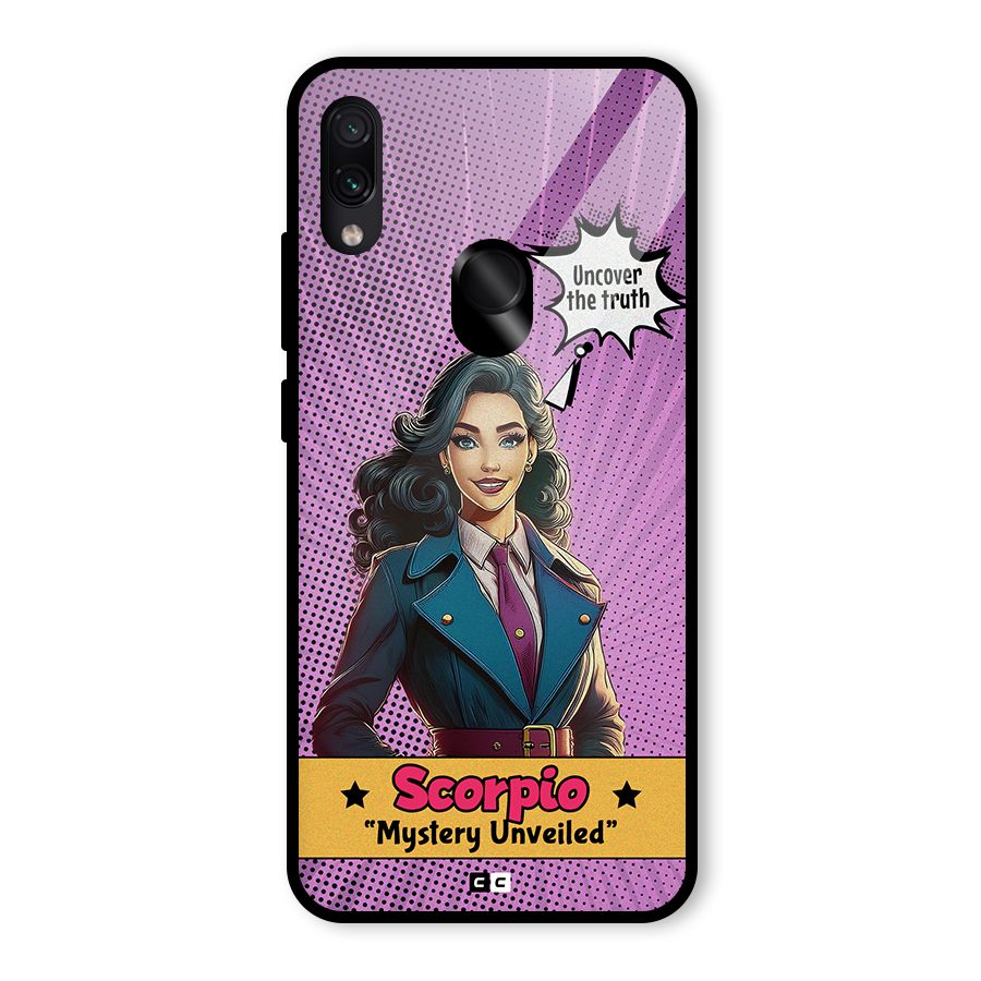 Scorpio Mystery Glass Back Case for Redmi Note 7