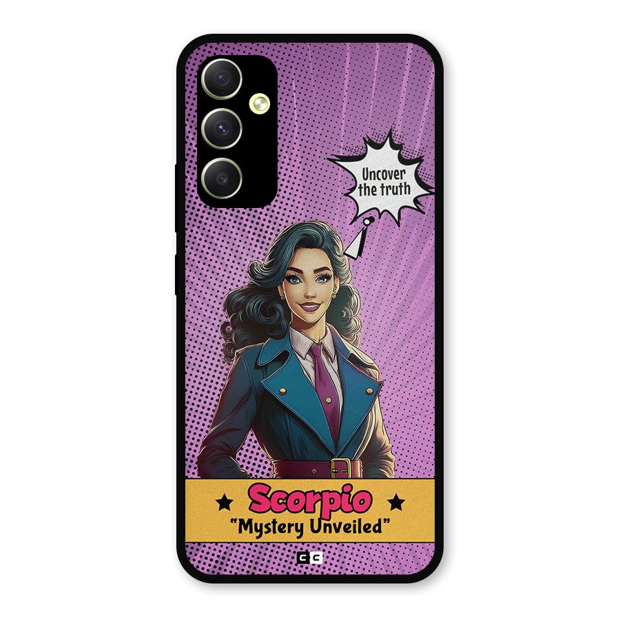 Scorpio Mystery Metal Back Case for Galaxy A34