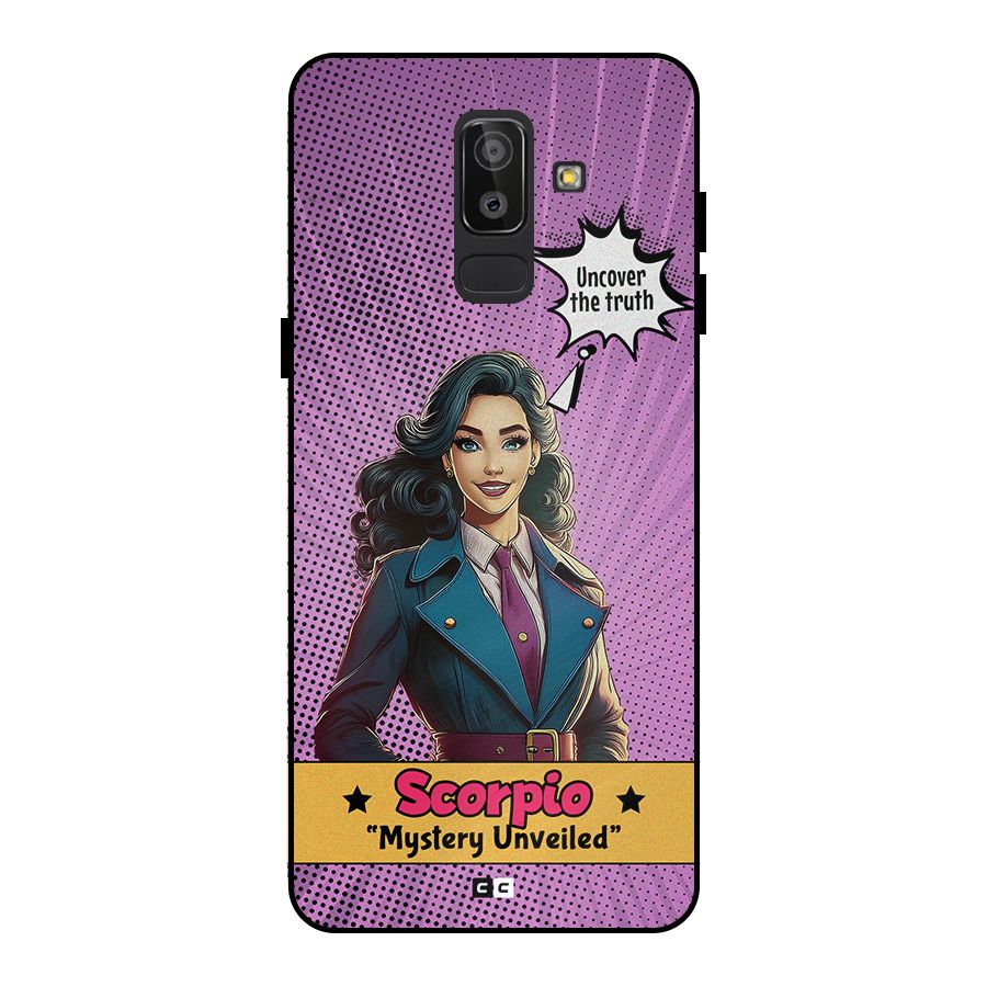 Scorpio Mystery Metal Back Case for Galaxy J8
