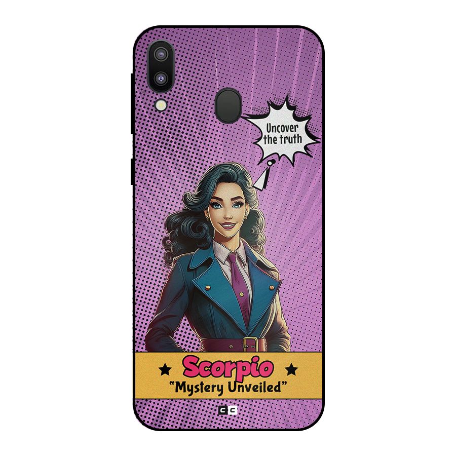 Scorpio Mystery Metal Back Case for Galaxy M20