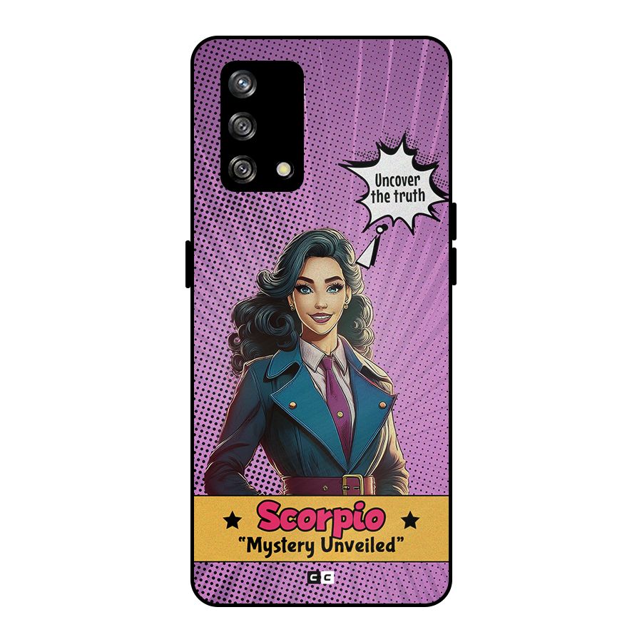 Scorpio Mystery Metal Back Case for Oppo F19