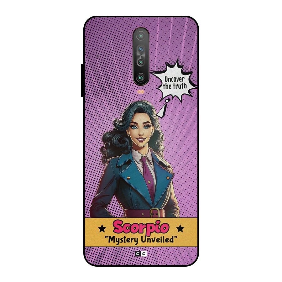 Scorpio Mystery Metal Back Case for Poco X2