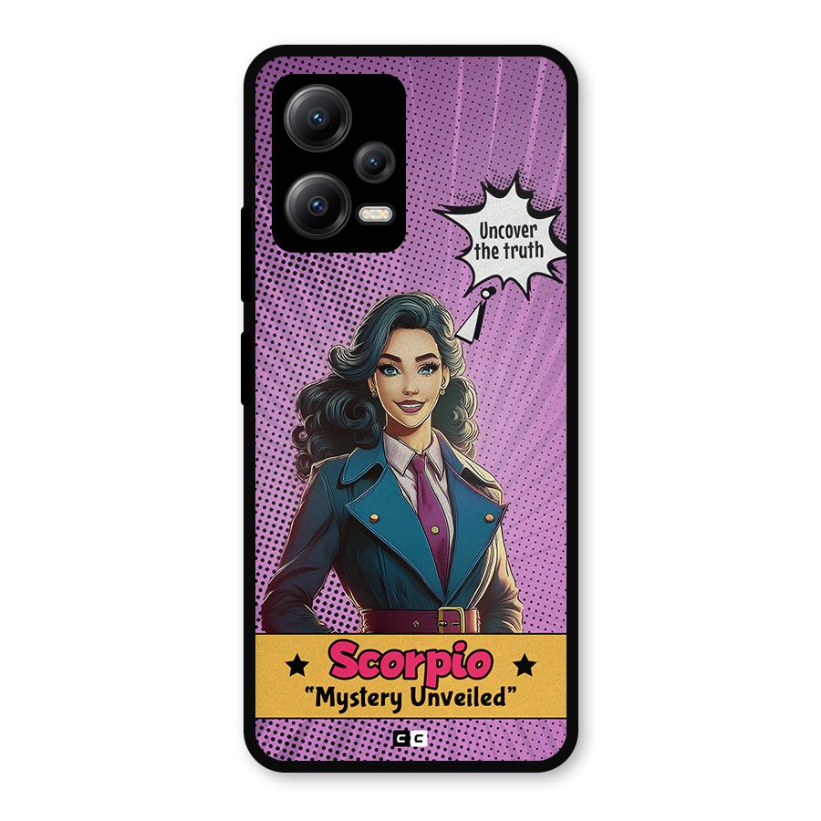 Scorpio Mystery Metal Back Case for Poco X5