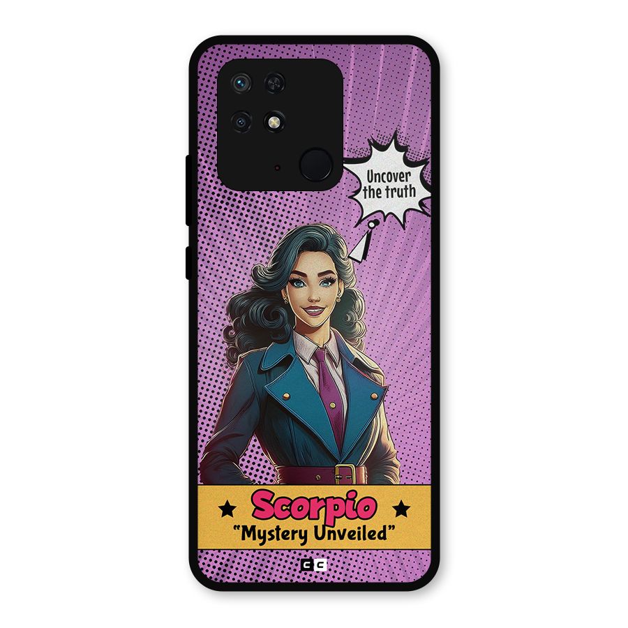 Scorpio Mystery Metal Back Case for Redmi 10