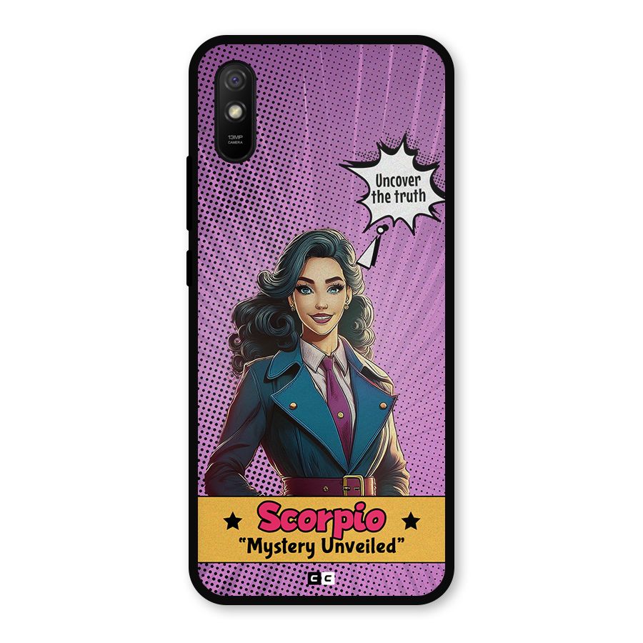 Scorpio Mystery Metal Back Case for Redmi 9a