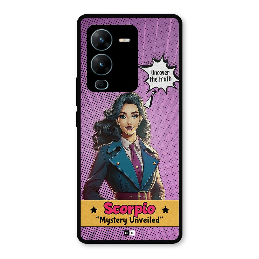 Scorpio Mystery Metal Back Case for Vivo V25 Pro