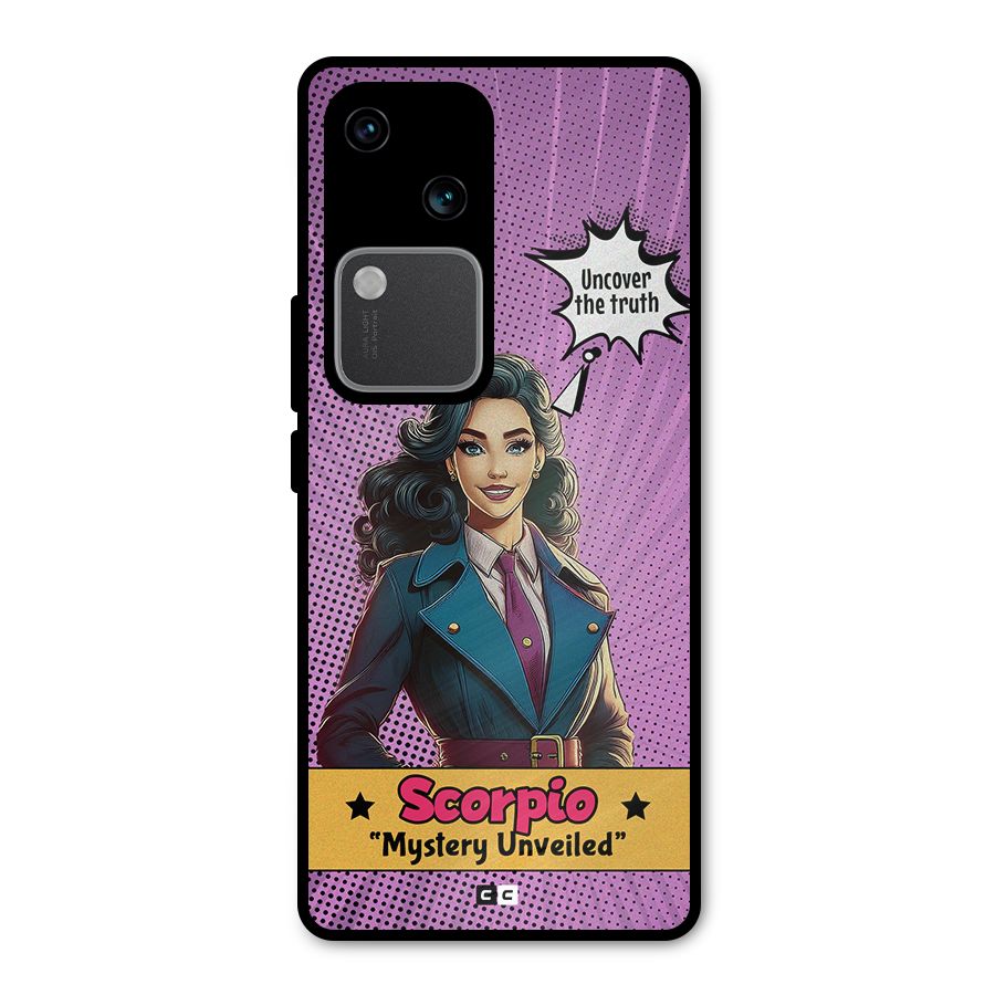 Scorpio Mystery Metal Back Case for Vivo V30