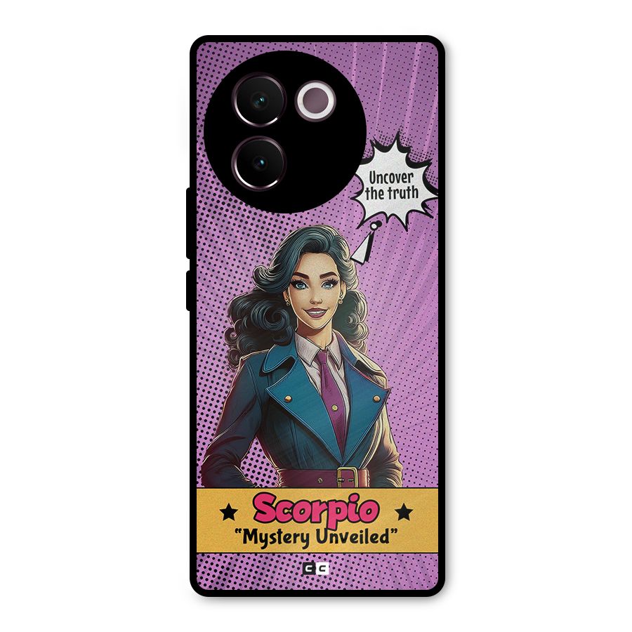 Scorpio Mystery Metal Back Case for Vivo V30e