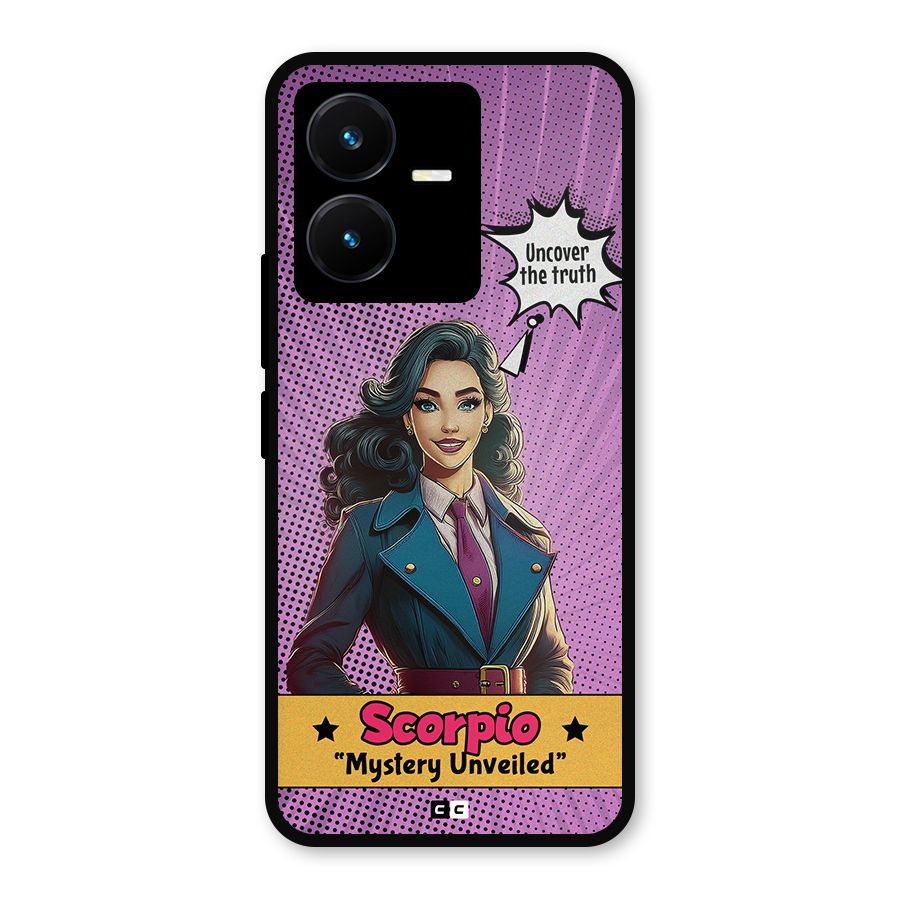 Scorpio Mystery Metal Back Case for Vivo Y22s