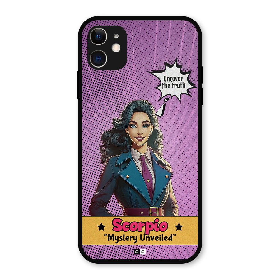 Scorpio Mystery Metal Back Case for iPhone 11