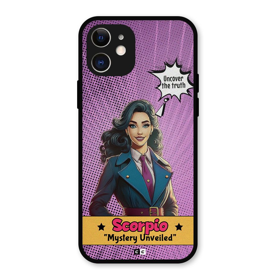 Scorpio Mystery Metal Back Case for iPhone 12