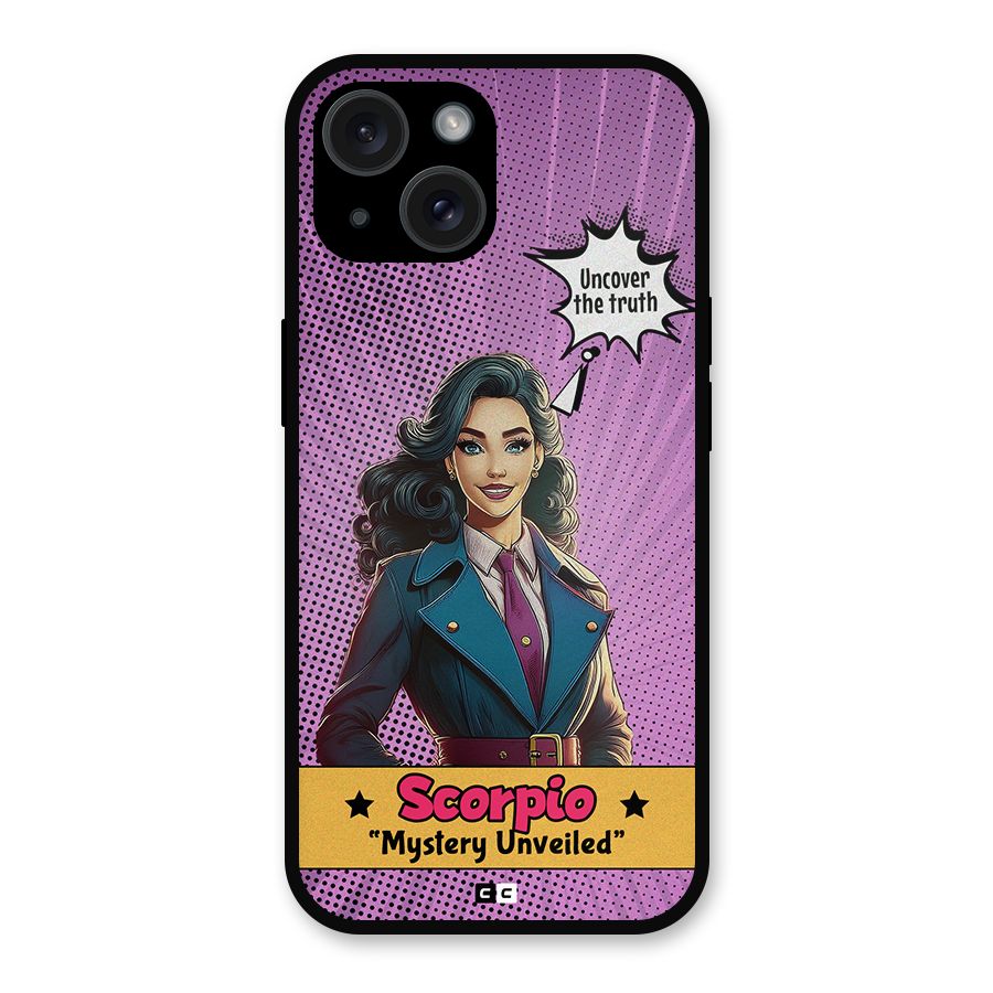Scorpio Mystery Metal Back Case for iPhone 15