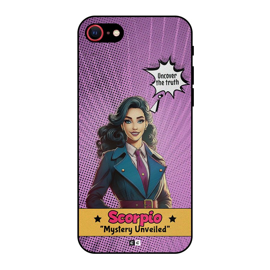 Scorpio Mystery Metal Back Case for iPhone SE 2020