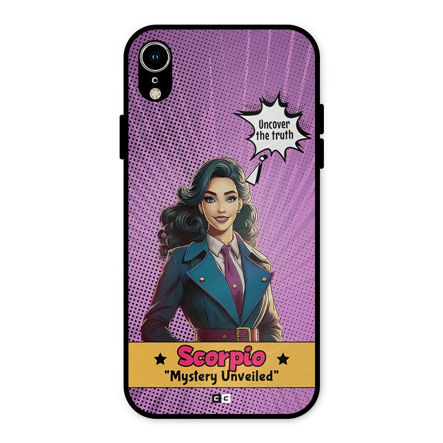 Scorpio Mystery Metal Back Case for iPhone XR