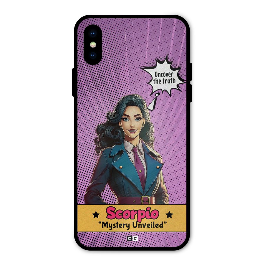 Scorpio Mystery Metal Back Case for iPhone XS