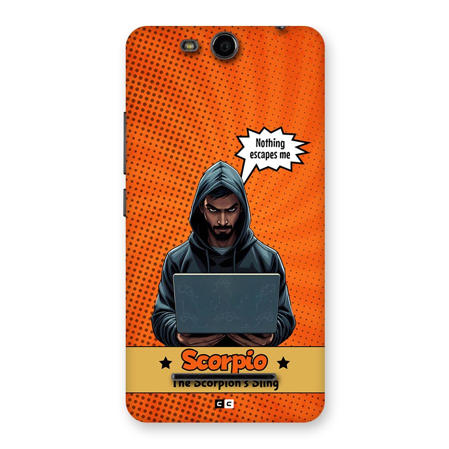 Scorpio Warning Back Case for Canvas Juice 3 Q392