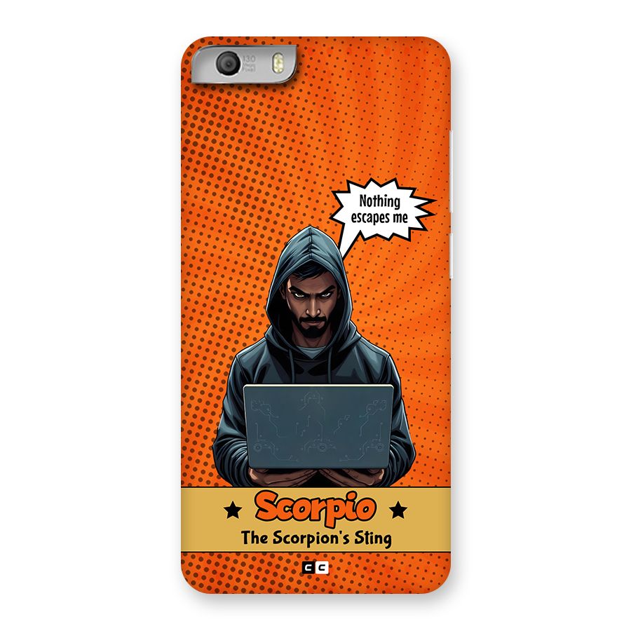 Scorpio Warning Back Case for Canvas Knight 2