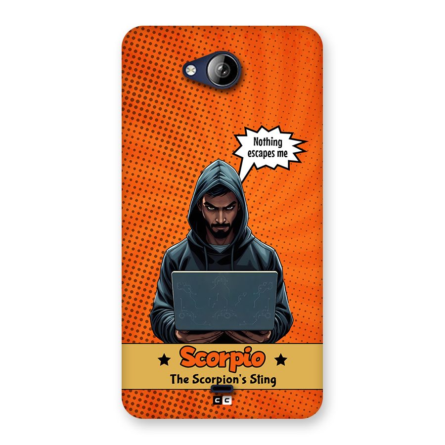 Scorpio Warning Back Case for Canvas Play Q355