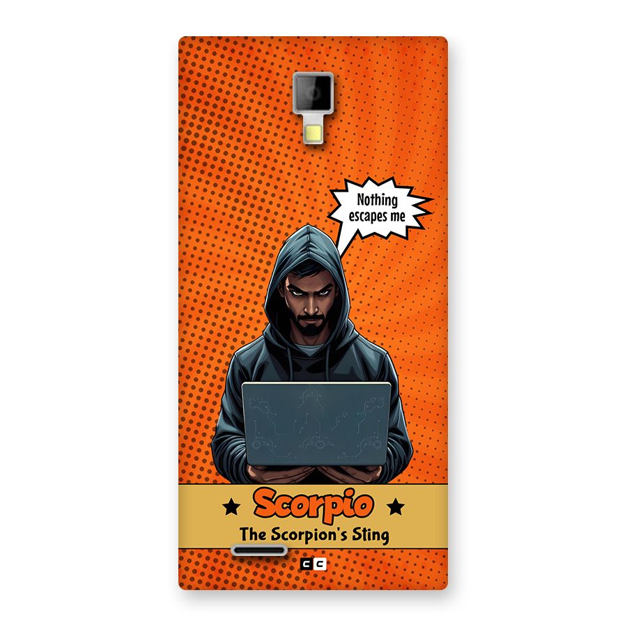 Scorpio Warning Back Case for Canvas Xpress A99