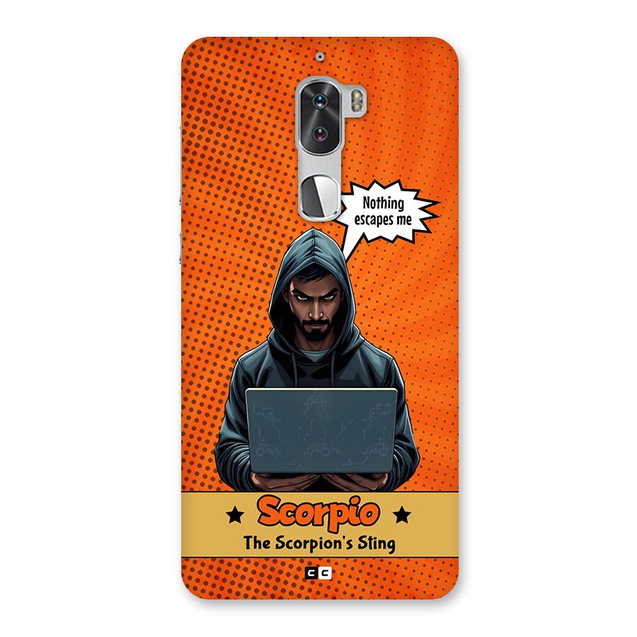 Scorpio Warning Back Case for Coolpad Cool 1