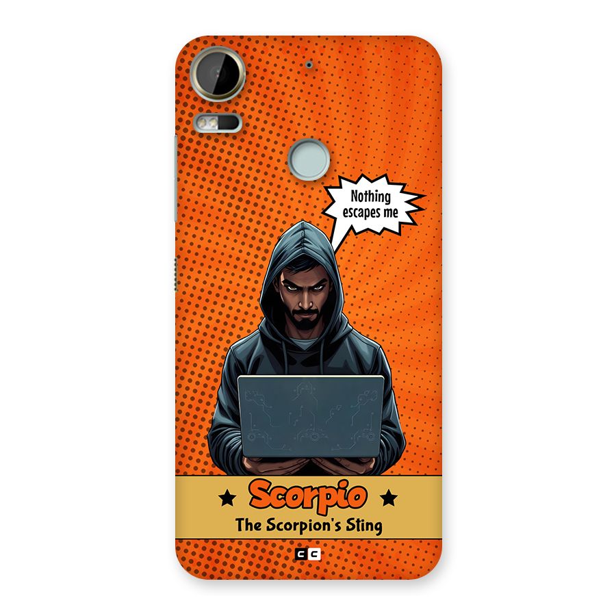 Scorpio Warning Back Case for Desire 10 Pro