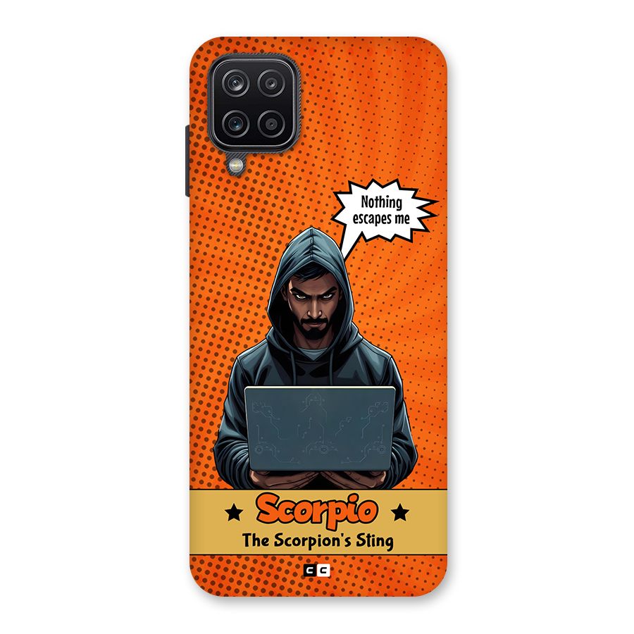 Scorpio Warning Back Case for Galaxy A12