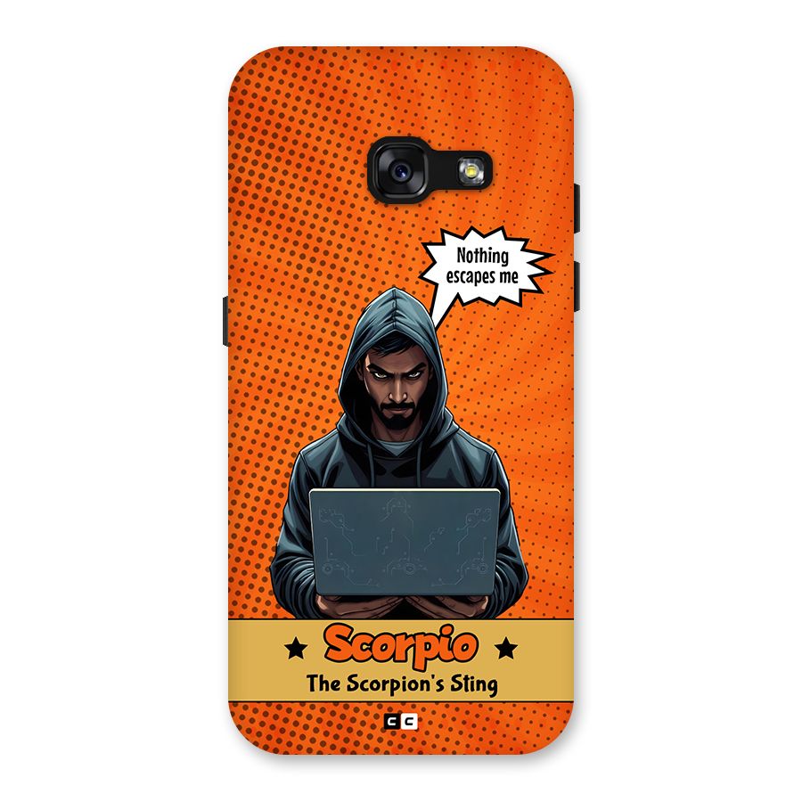 Scorpio Warning Back Case for Galaxy A3 (2017)