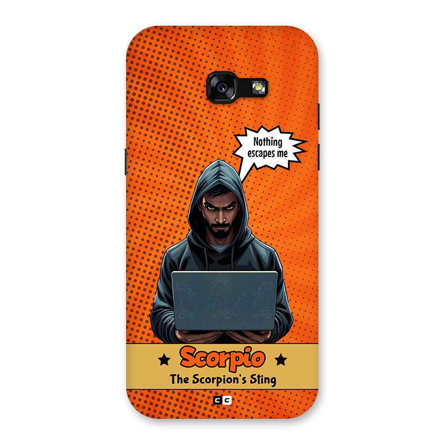 Scorpio Warning Back Case for Galaxy A5 2017