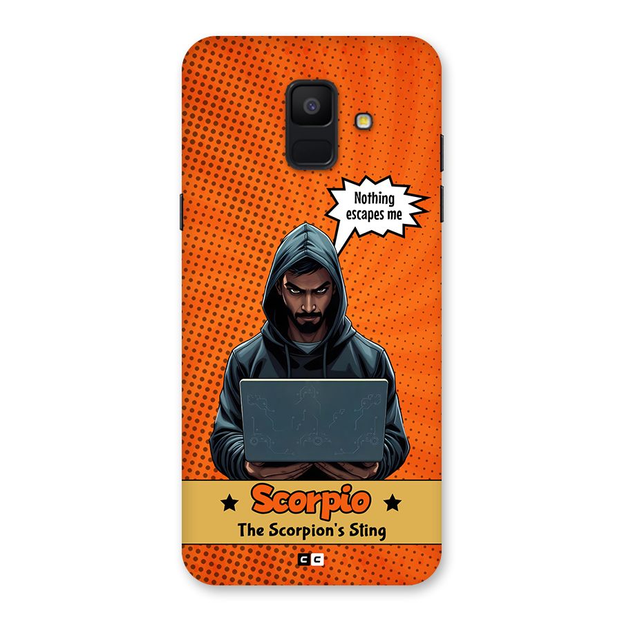 Scorpio Warning Back Case for Galaxy A6 (2018)