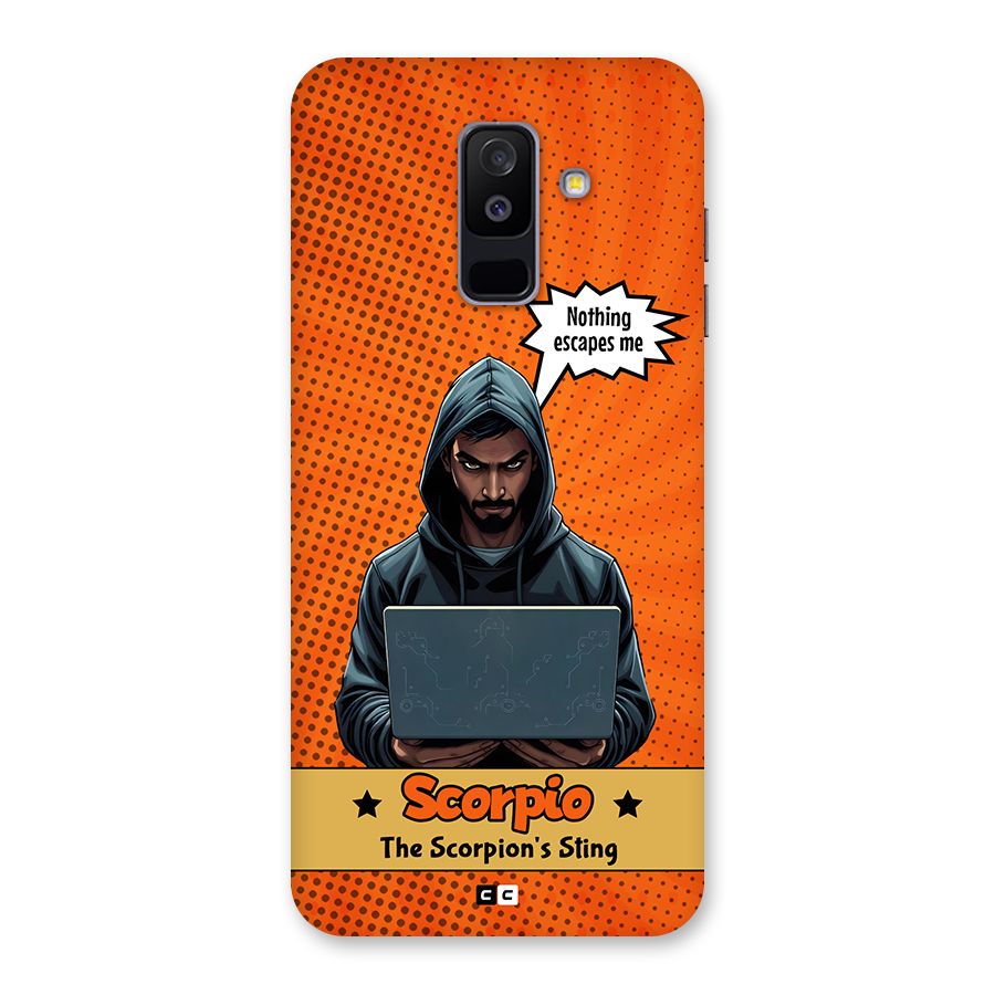 Scorpio Warning Back Case for Galaxy A6 Plus