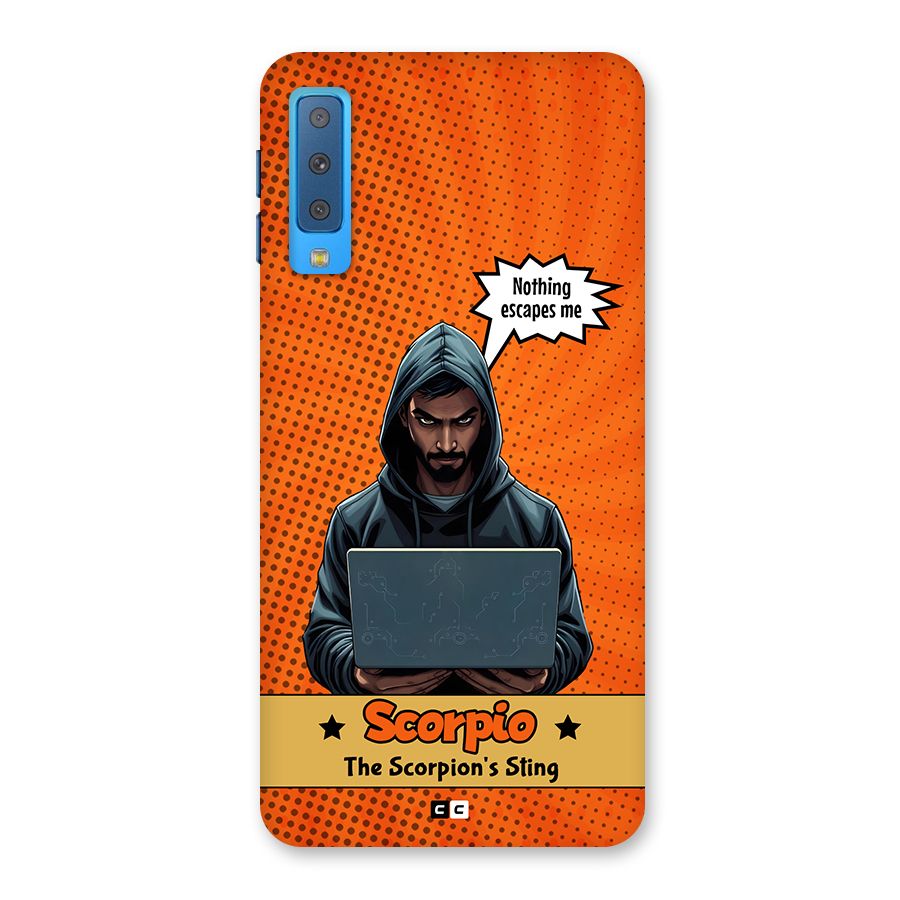 Scorpio Warning Back Case for Galaxy A7 (2018)