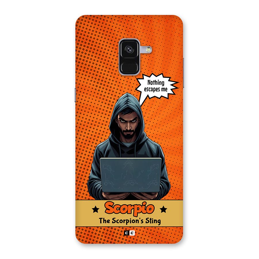 Scorpio Warning Back Case for Galaxy A8 Plus