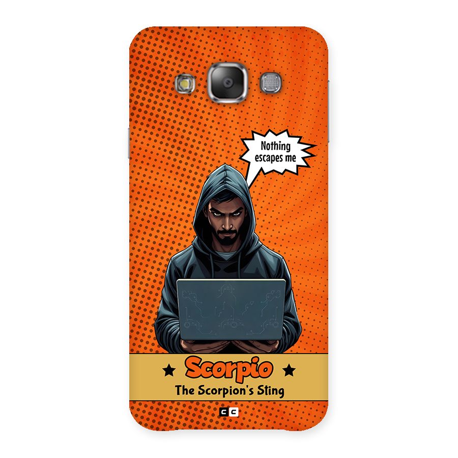 Scorpio Warning Back Case for Galaxy E7