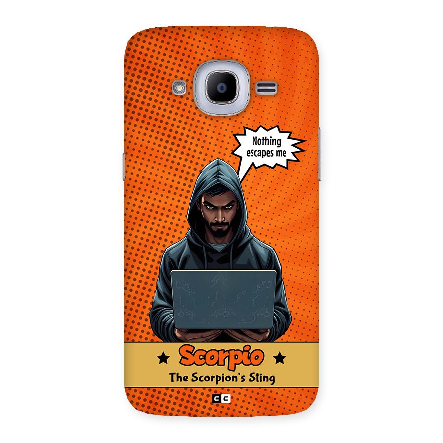 Scorpio Warning Back Case for Galaxy J2 Pro