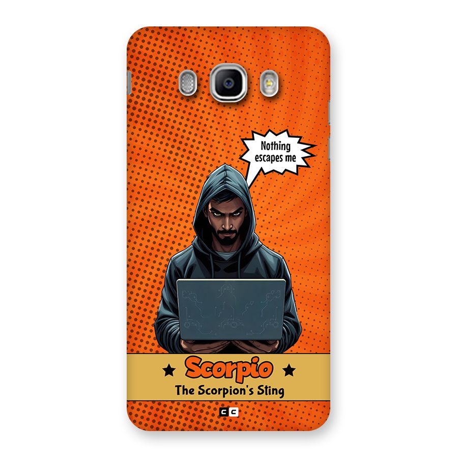 Scorpio Warning Back Case for Galaxy J5 2016