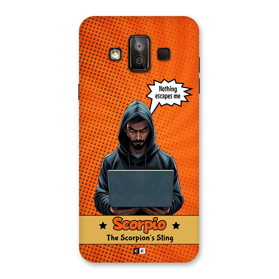 Scorpio Warning Back Case for Galaxy J7 Duo