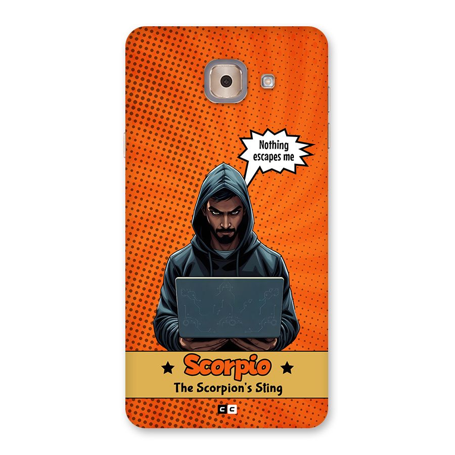 Scorpio Warning Back Case for Galaxy J7 Max