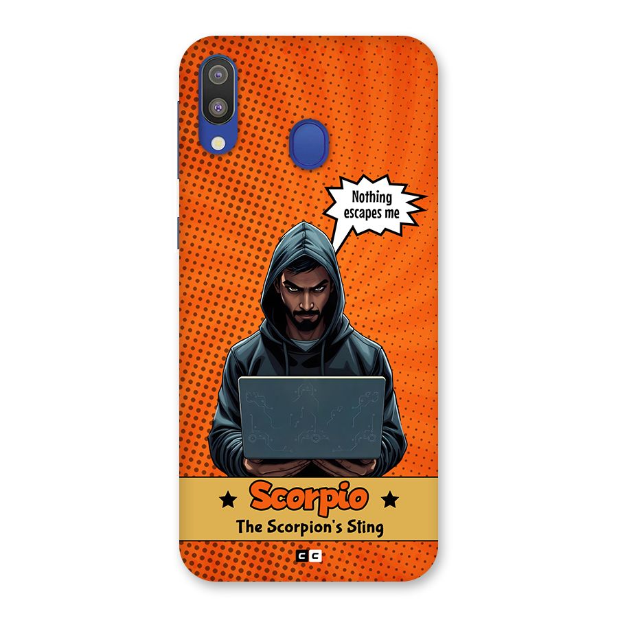Scorpio Warning Back Case for Galaxy M20
